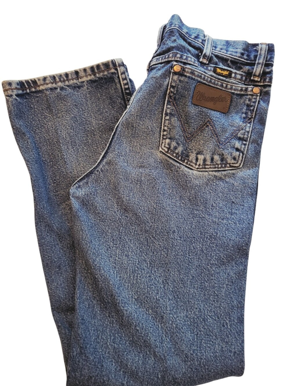 Wrangler Slim Fit 36 MWZ Men's Size 32x30 Jeans Medium Wash Great Fade